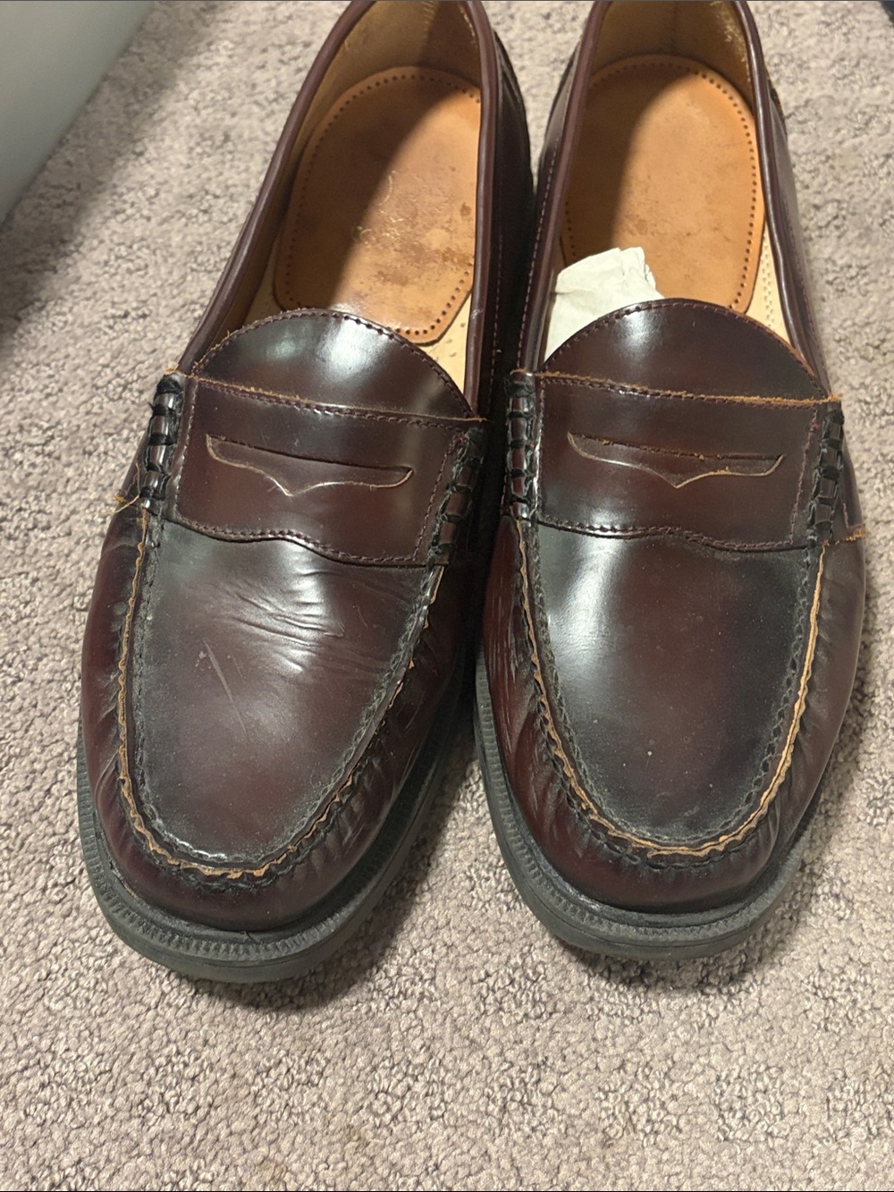 Nunn Bush Men's Burgundy Penny Loafers